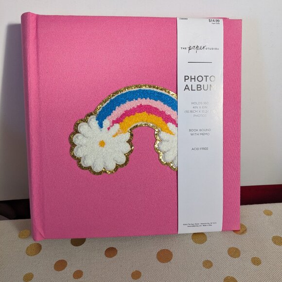The Paper Studio Other - The Paper Studio NWT Fuzzy Rainbow Photo Album